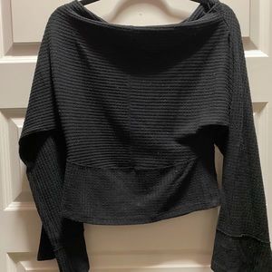 Black Free People cropped sweater